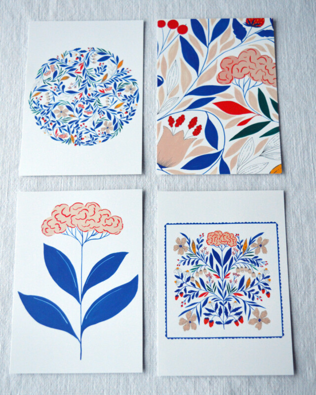 Maison Primavera - Lot de 4 cartes postales - Primavera