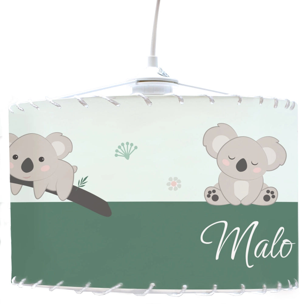 Lampe plafond theme koalas Atelier Baby’Sphère - Plafonnier personnalisables des adorables koalas