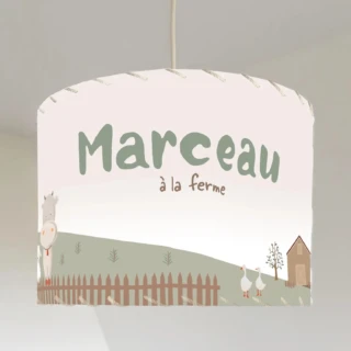 L’Atelier BABY’SPHERE - Luminaire enfant personnalisé – Thème ferme et animaux de la campagne