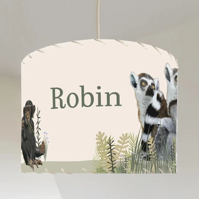 L’Atelier BABY’SPHERE - Luminaire personnalisable chambre bébé thème jungle