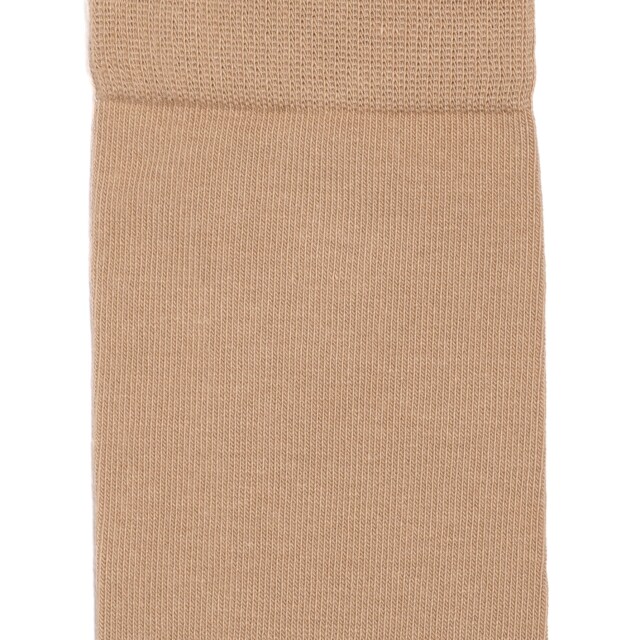 Maison Broussaud - Les unies - chaussettes homme - coton beige – 43/46 / BEIGE