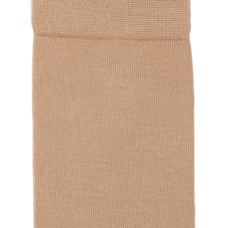 Maison Broussaud - Les unies - chaussettes homme - coton beige – 43/46 / BEIGE