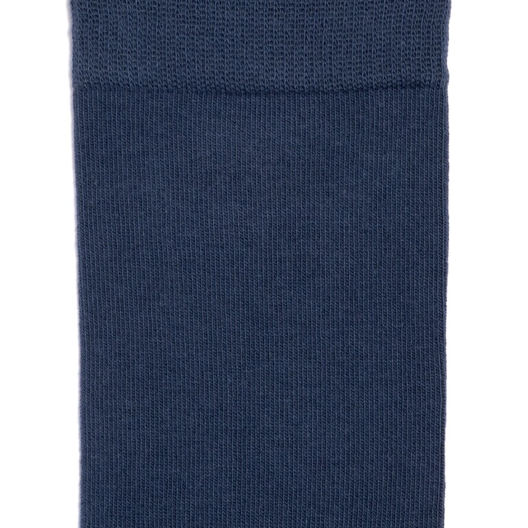 Maison Broussaud - Les unies - chaussettes homme - coton bleu – 43/46 / BLEU