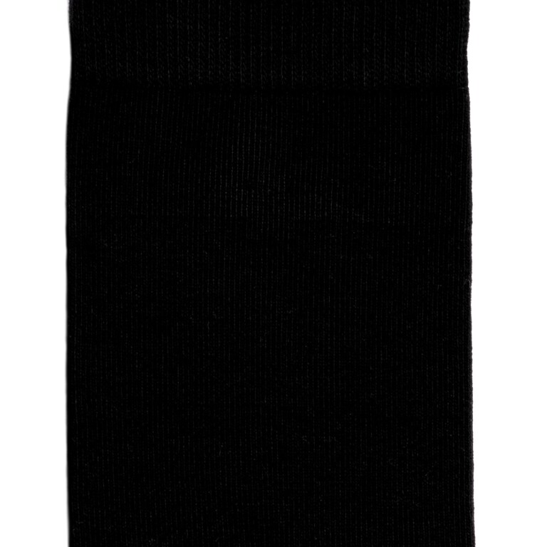 Maison Broussaud - Les unies - chaussettes homme - coton noir – 43/46 / NOIR