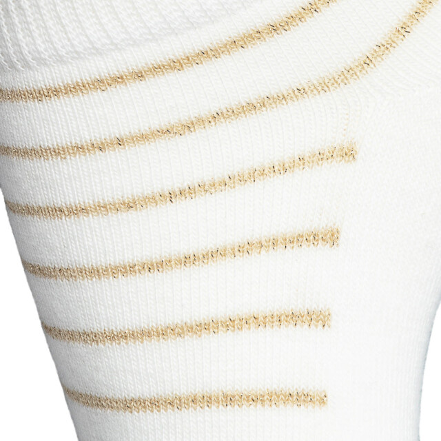 Maison Broussaud - Les Rayées - chaussettes femme - coton blanc – 39/41 / Blanc Dore