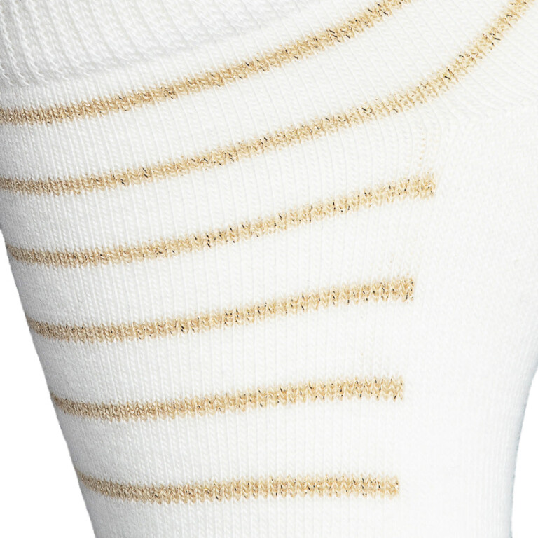 Maison Broussaud - Les Rayées - chaussettes femme - coton blanc – 39/41 / Blanc Dore