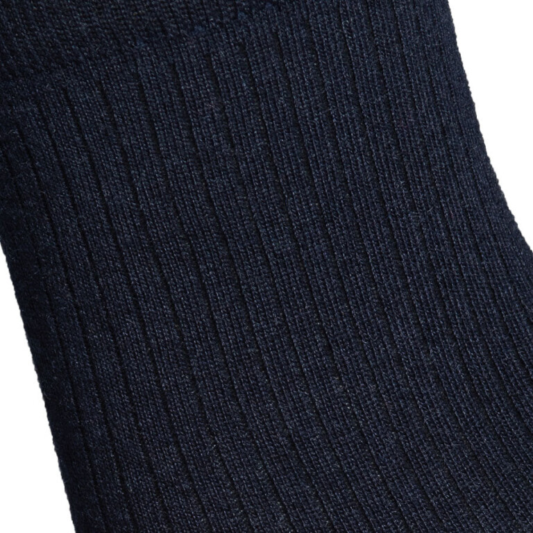 Maison Broussaud - Les Côtelées Fines - chaussettes femme - coton marine – 39/41 / Marine