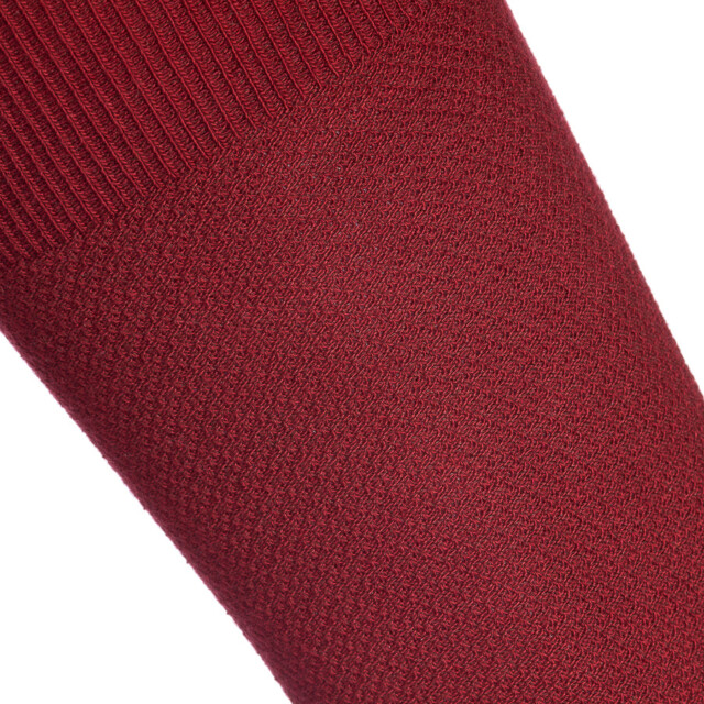 Maison Broussaud - Les Mailles Piquées - chaussettes homme - coton bordeaux – 43/46 / Bordeaux
