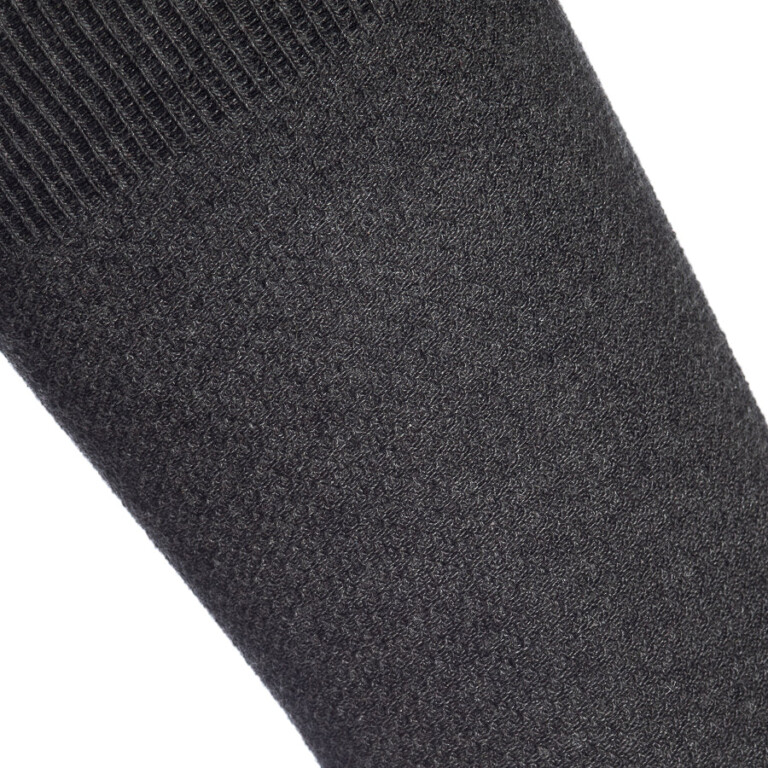 Maison Broussaud - Les Mailles Piquées - chaussettes homme - coton gris – 43/46 / Gris