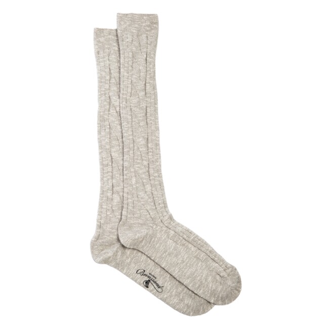 Maison Broussaud - Les Country - chaussettes hommes - coton gris – 43/46 / GRIS
