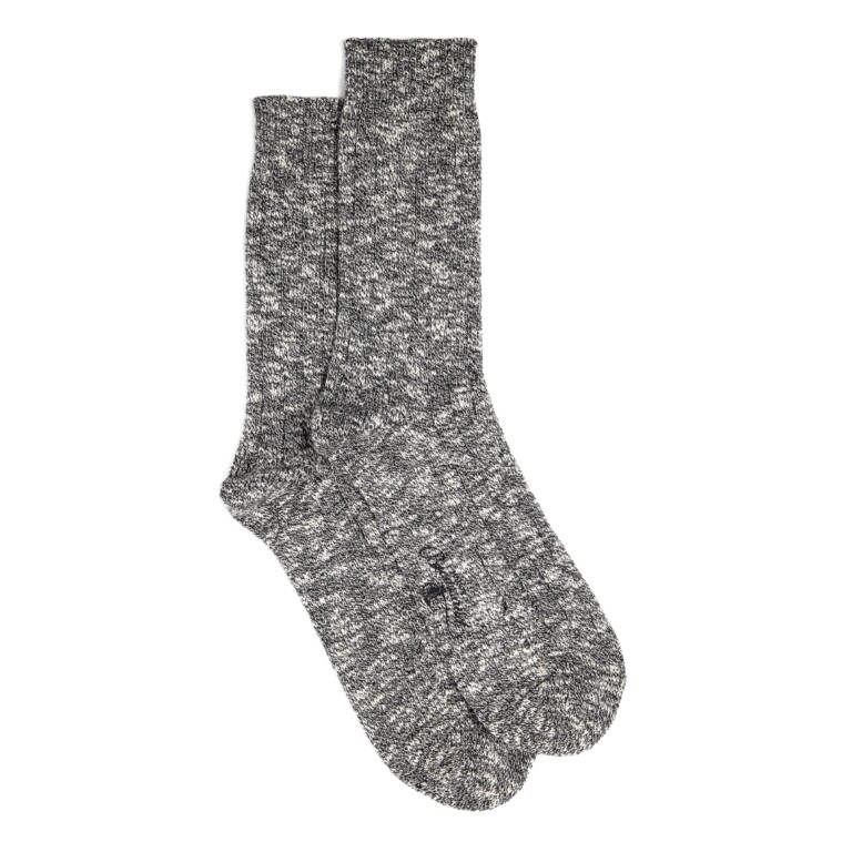 Maison Broussaud - Héritage "Henry" - chaussettes homme - coton noir – 43/46 / Noir