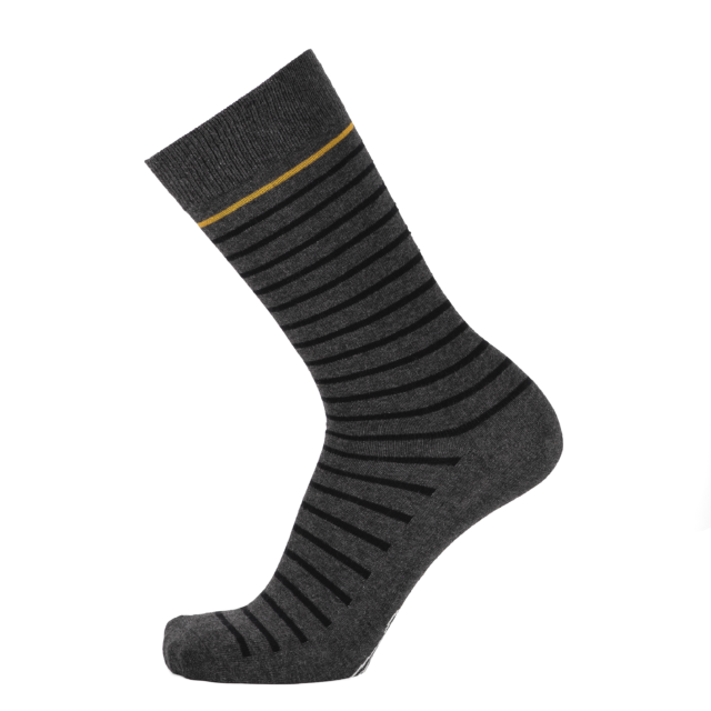 Les marinières Armor-lux x Maison Broussaud – chaussettes homme – coton anthracite jaune par la marque Maison Broussaud Maison Broussaud - Les marinières Armor-lux x Maison Broussaud – chaussettes homme – coton anthracite jaune