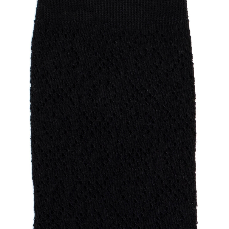 Maison Broussaud - La dentelle - chaussettes femme - coton noir – 39/41 / NOIR