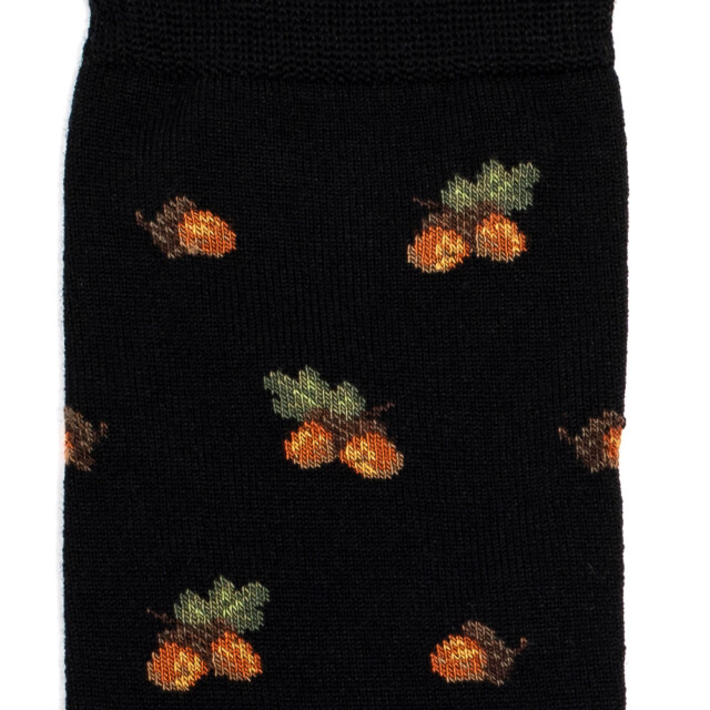 Maison Broussaud - Glands - chaussettes homme - laine noire – 47/50 / NOIR