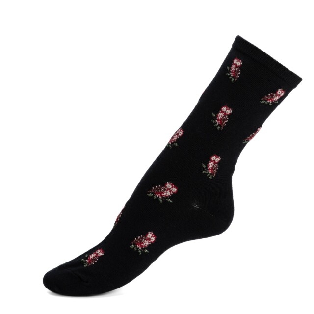 Les chouettes – chaussettes femme – coton noir par la marque Maison Broussaud Maison Broussaud - Les chouettes – chaussettes femme – coton noir