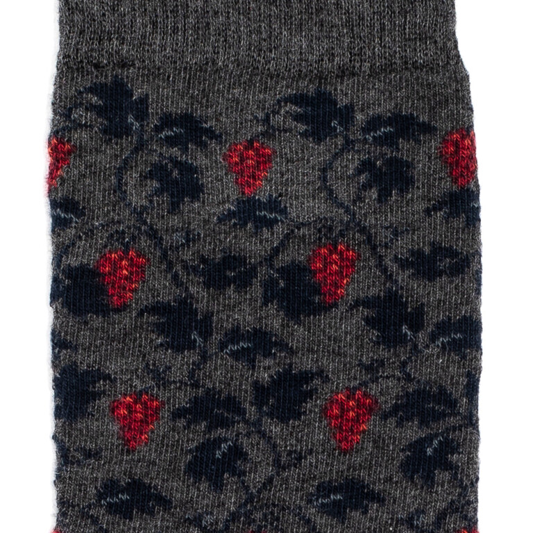 Maison Broussaud - Vigne - chaussettes homme - coton anthracite – 43/46 / ANTHRACITE