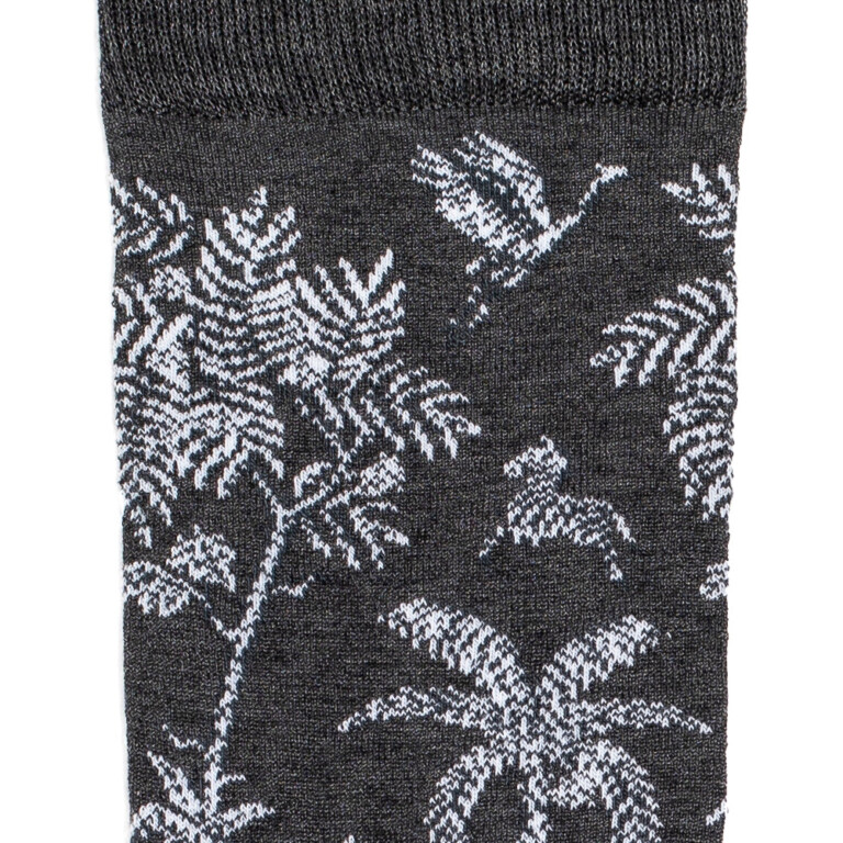 Maison Broussaud - Savane - chaussettes homme - coton anthracite – 43/46 / ANTHRACITE