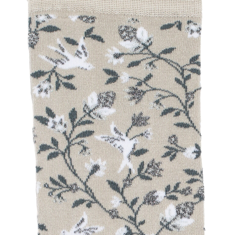 Maison Broussaud - Les bosquet - chaussettes femme - coton gris – 39/41 / GRIS PALE