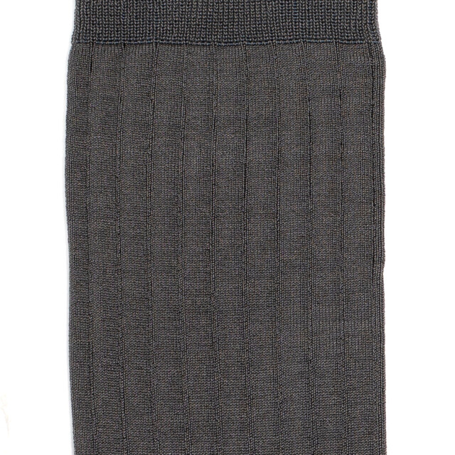 Maison Broussaud - Les fils d'Ecosse - chaussettes homme - coton anthracite – 43/46 / ANTHRACITE