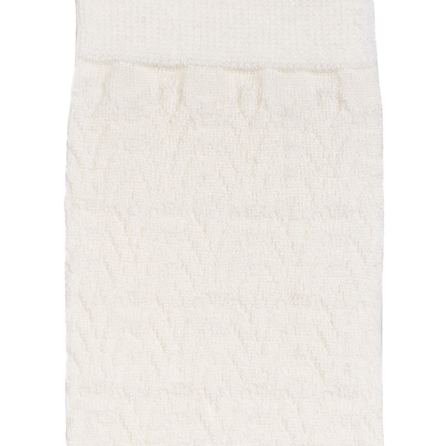 Maison Broussaud - Les seigaiha - chaussettes femme - laine mérinos écru – 39/41 / ECRU