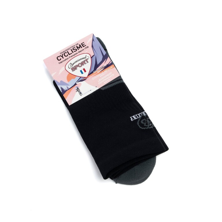 Maison Broussaud - Chaussettes cyclisme - Broussaud Sport - noir-gris – 43/46 / NOIR / GRIS