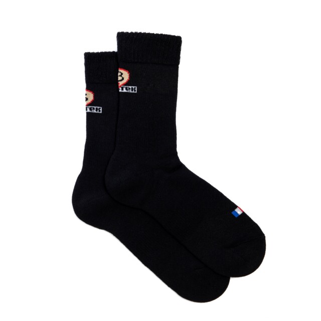 Maison Broussaud - Chaussettes de sécurité Pro-Tek renforcées - coton noir – 43/46 / NOIR