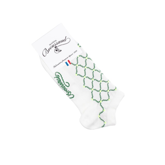 Maison Broussaud - Les invisibles arabesques - chaussettes homme - coton écru – 43/46 / ECRU