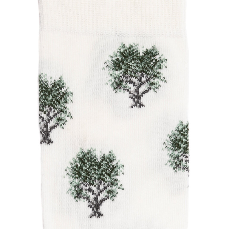 Maison Broussaud - Les oliviers - chaussettes homme - coton blanc – 39/42 / BLANC
