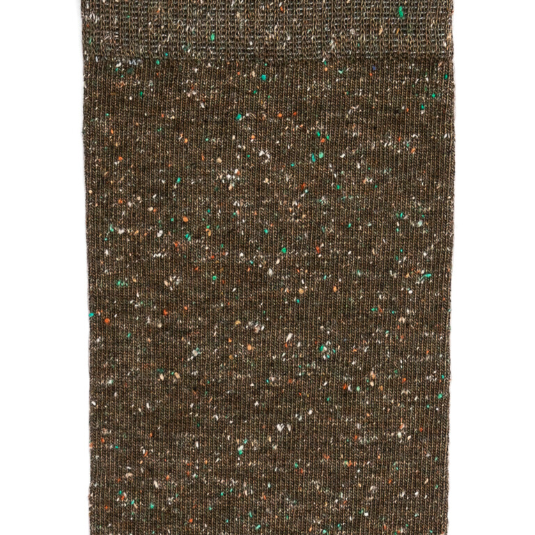 Maison Broussaud - La mouchetée - chaussettes homme - coton kaki – 43/46 / KAKI