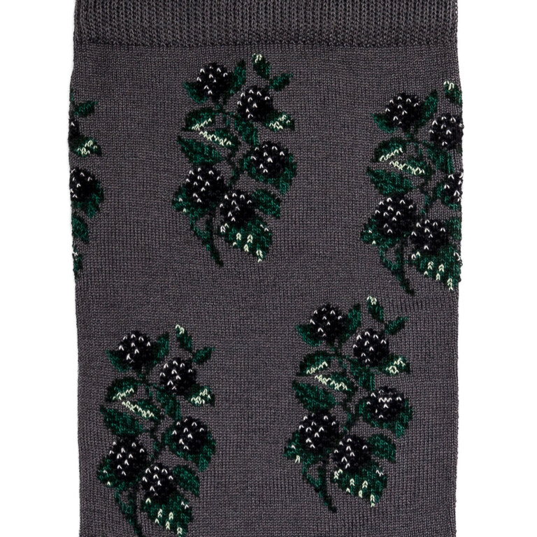 Maison Broussaud - Les mures - chaussettes homme - coton gris – 43/46 / GRIS
