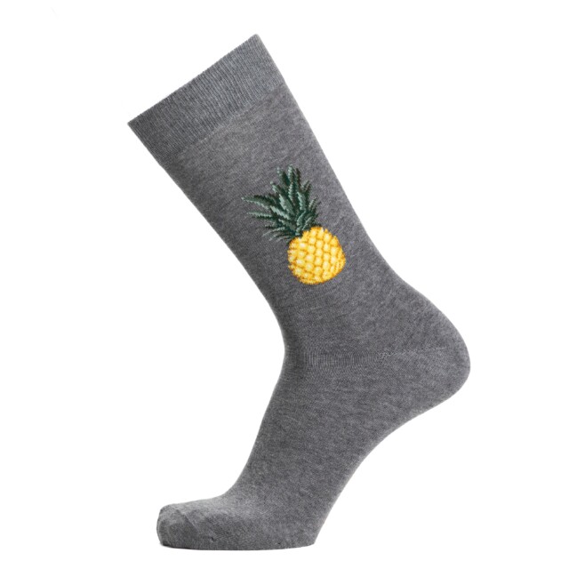 L’ananas – chaussettes homme – coton gris par la marque Maison Broussaud Maison Broussaud - L’ananas – chaussettes homme – coton gris