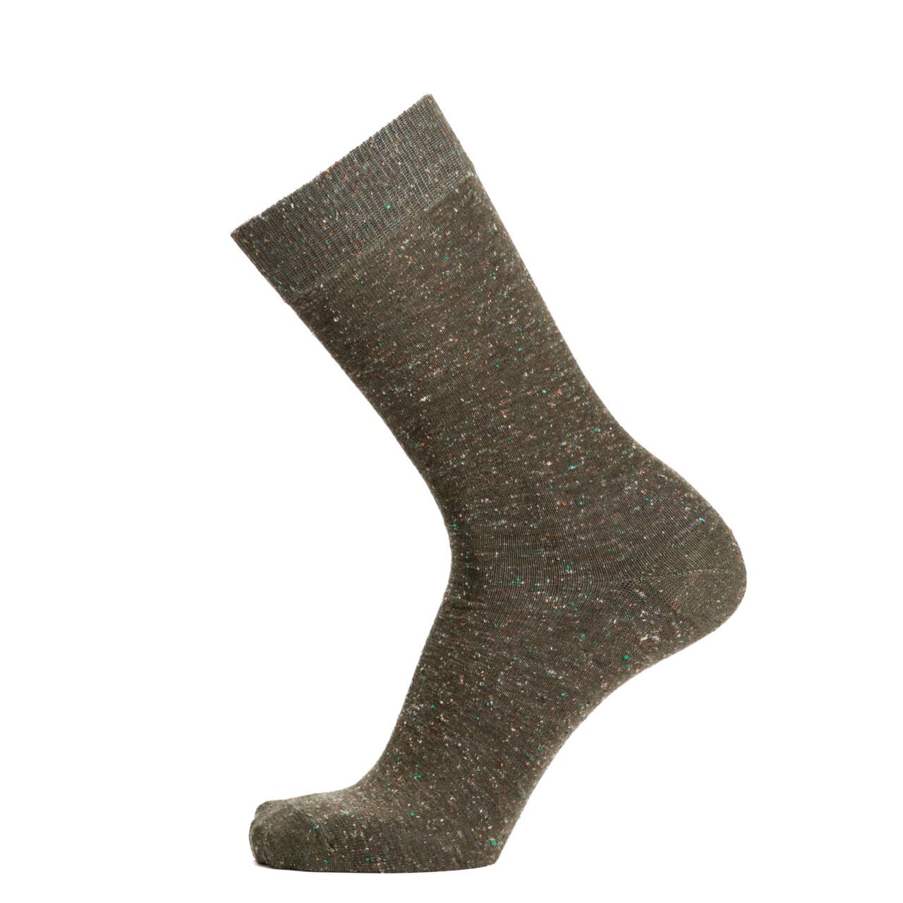 MG 0831 Maison Broussaud - La mouchetée - chaussettes homme - coton kaki – 43/46 / KAKI