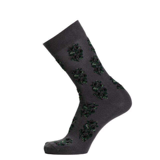 Les mures – chaussettes homme – coton gris par la marque Maison Broussaud Maison Broussaud - Les mures – chaussettes homme – coton gris