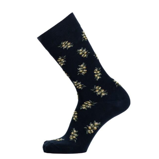 Les olives – chaussettes homme – coton marine par la marque Maison Broussaud Maison Broussaud - Les olives – chaussettes homme – coton marine