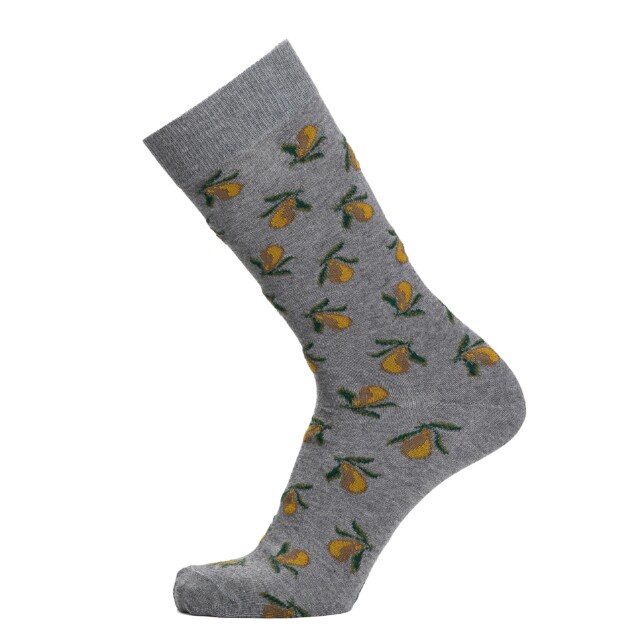 Les poires – chaussettes homme – coton gris par la marque Maison Broussaud Maison Broussaud - Les poires – chaussettes homme – coton gris