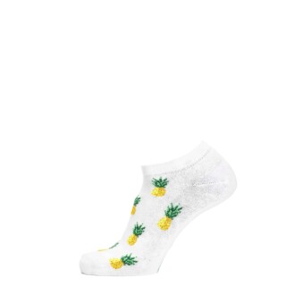 Maison Broussaud - Les invisibles ananas – chaussettes homme – coton écru