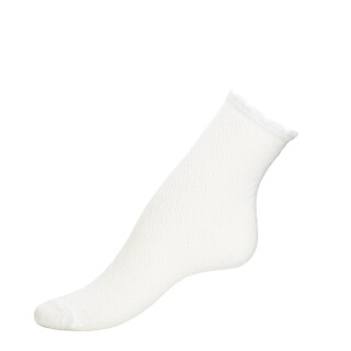 Maison Broussaud - La dentelle – chaussettes femme – coton ecru