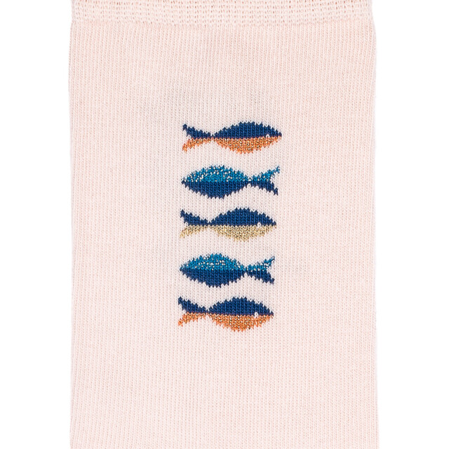 Maison Broussaud - Les poissons Armor-lux x Maison Broussaud - chaussettes femme - coton rose – 39/41 / ROSE
