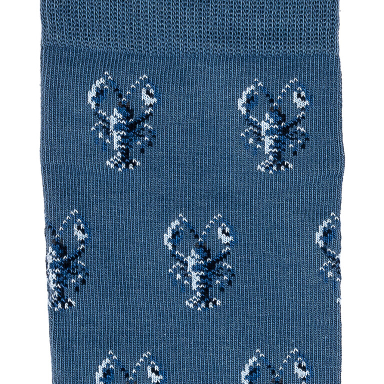 Maison Broussaud - Les homards Armor-lux x Maison Broussaud - chaussettes homme - coton bleu – 43/46 / BLEU