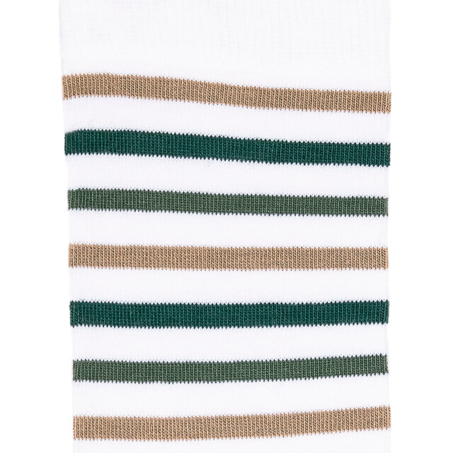 Maison Broussaud - Les rayures-multico Armor-lux x Maison Broussaud - chaussettes homme - coton blanc vert – 43/46 / BLANC/VERT