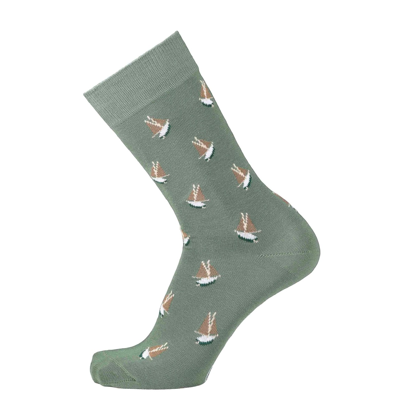 MG 3674 Maison Broussaud - Les voiliers Armor-lux x Maison Broussaud - chaussettes homme - coton kaki – 43/46 / KAKI