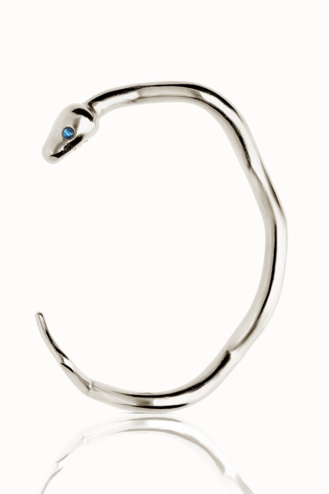 Violaine Muras - Bracelet quiétude à topaze bleue