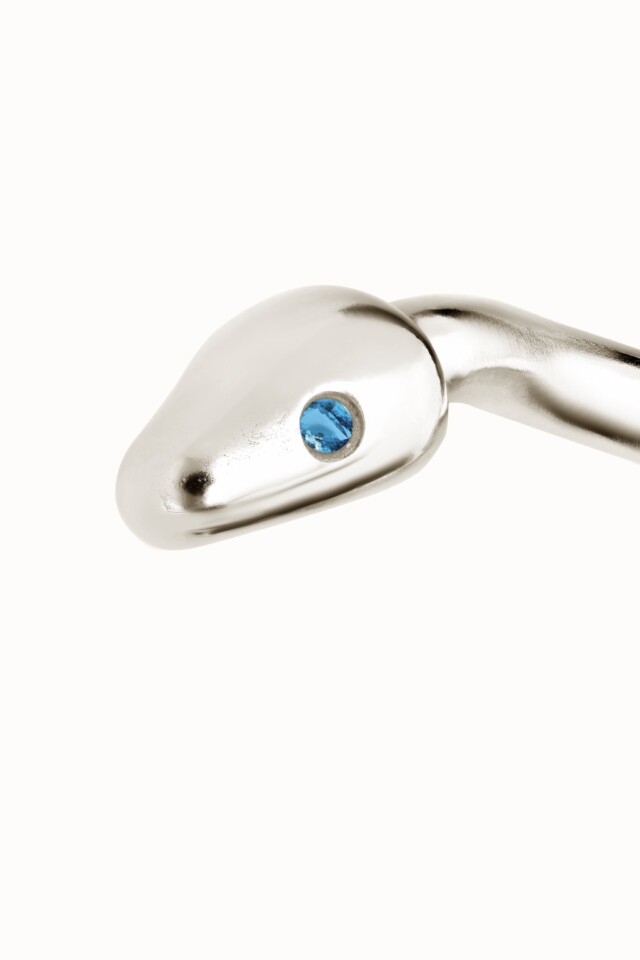 Violaine Muras - Bracelet quiétude à topaze bleue