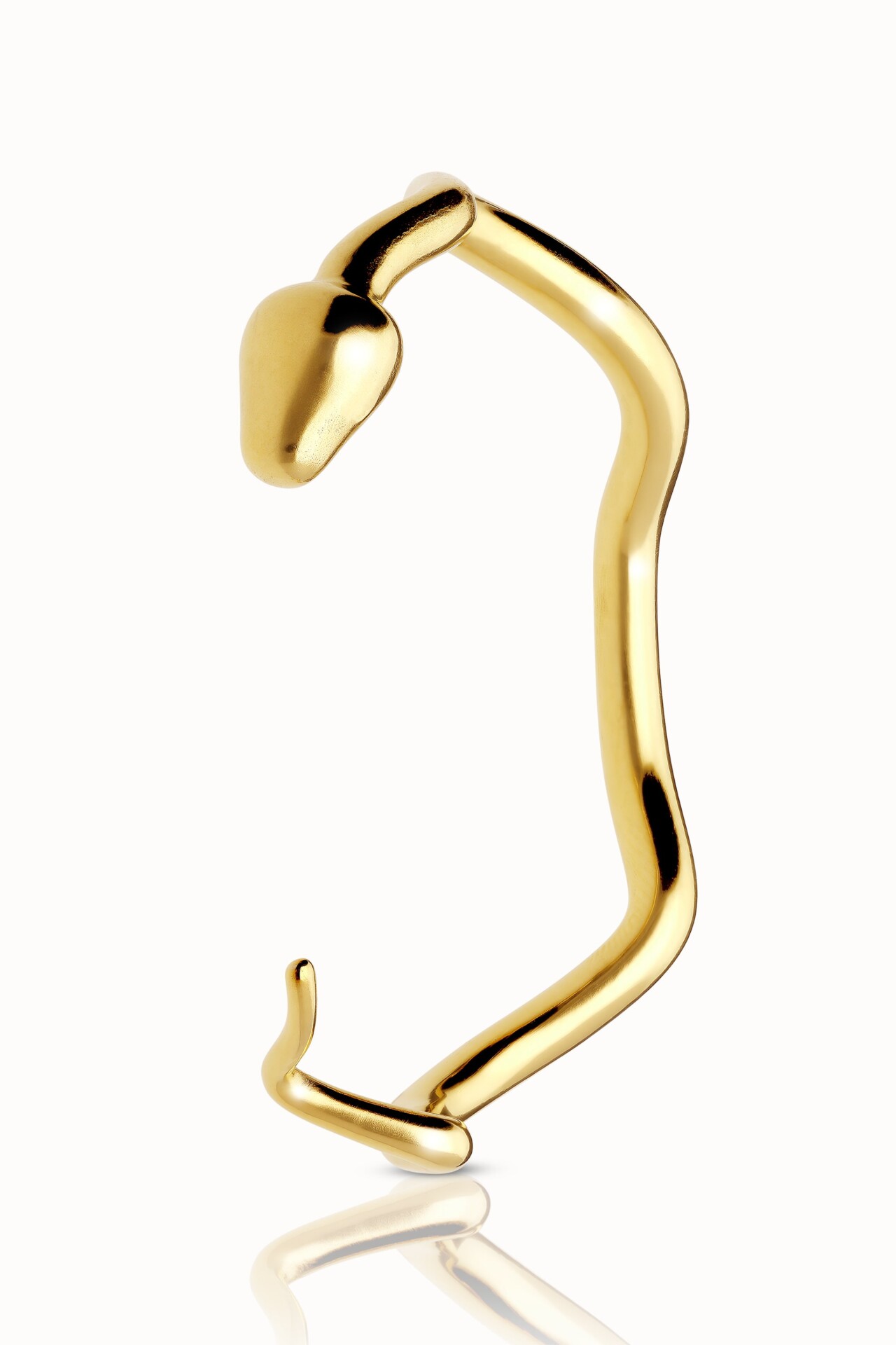 MLBRPY Snake bracelet yellow gold 1 Violaine Muras - Bracelet Quiétude