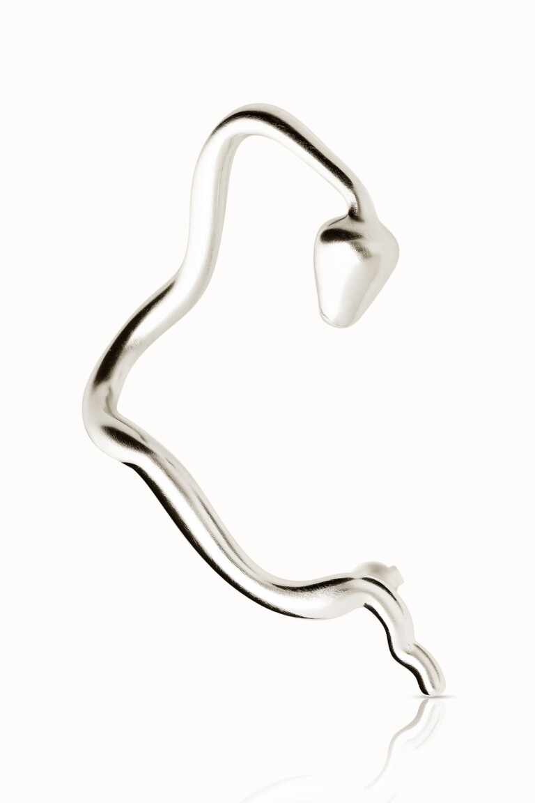 MLEARCUFF Snake earcuff white gold 1 Violaine Muras - Earcuff l'envol de Mélusine