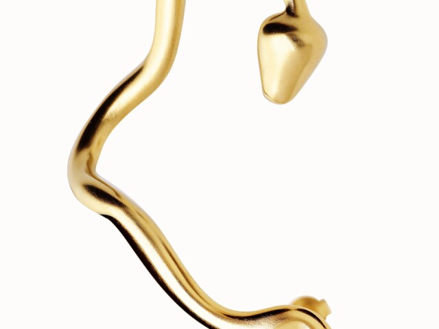 MLEARCUFF Snake earcuff yellow gold 1 Violaine Muras - Earcuff l'envol de Mélusine