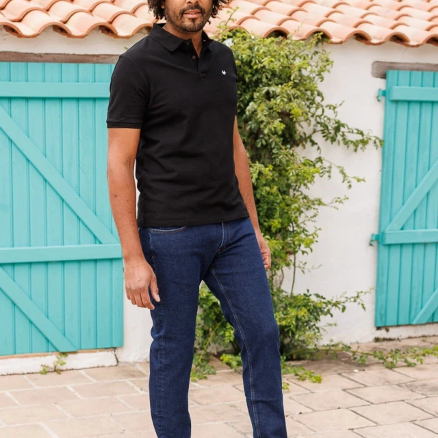 PALÂBA - Polo noir Made In France – XXL