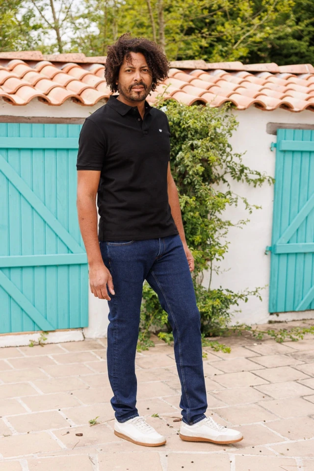 PALÂBA - Polo noir Made In France – XXL