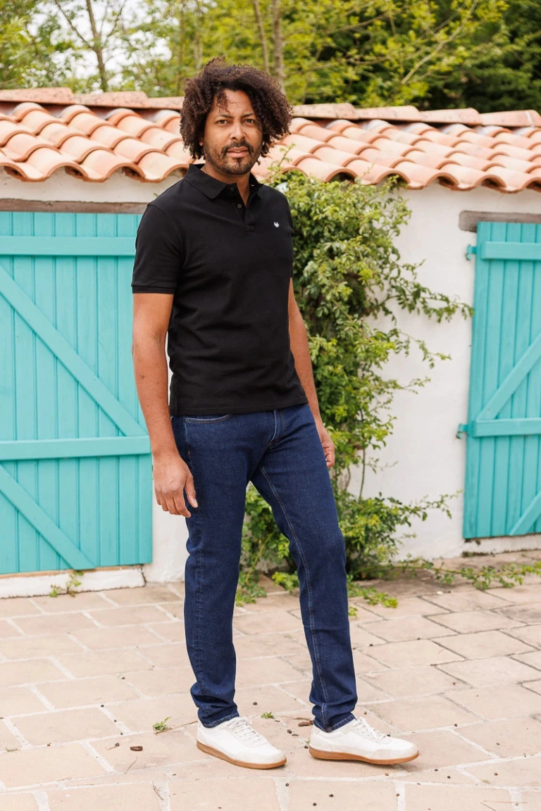 PALÂBA - Polo noir Made In France – XXL