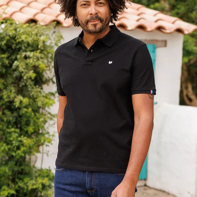 PALÂBA - Polo noir Made In France – XXL